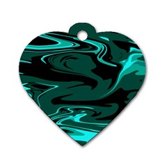 Hauntedlagoon Dog Tag Heart (Two Sides) from ArtsNow.com Front