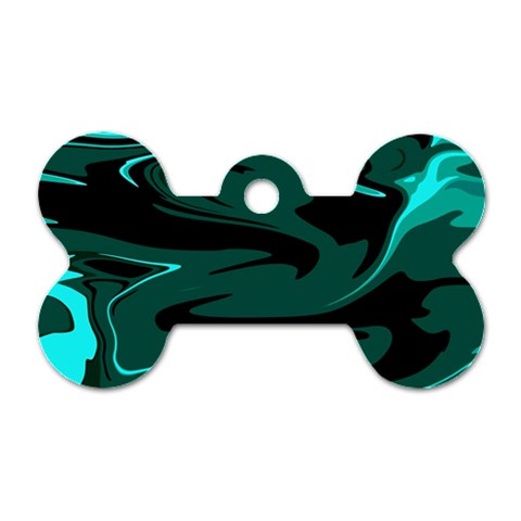 Hauntedlagoon Dog Tag Bone (One Side) from ArtsNow.com Front