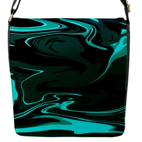 Hauntedlagoon Flap Messenger Bag (S) from ArtsNow.com Front