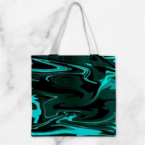 Hauntedlagoon Zipper Grocery Tote Bag from ArtsNow.com Front