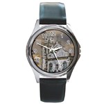 Exterior Facade Antique Colonial Church Olinda Brazil Round Metal Watch