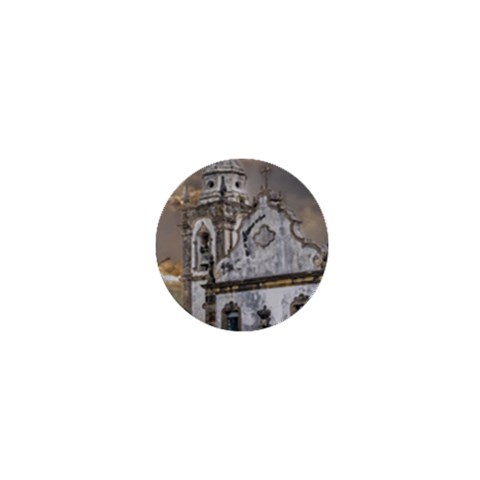 Exterior Facade Antique Colonial Church Olinda Brazil 1  Mini Magnets from ArtsNow.com Front