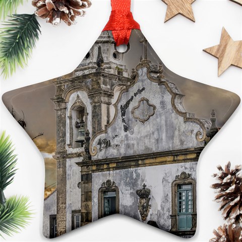 Exterior Facade Antique Colonial Church Olinda Brazil Ornament (Star)  from ArtsNow.com Front