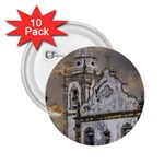 Exterior Facade Antique Colonial Church Olinda Brazil 2.25  Buttons (10 pack) 