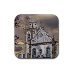 Exterior Facade Antique Colonial Church Olinda Brazil Rubber Coaster (Square) 