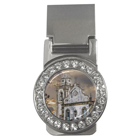 Exterior Facade Antique Colonial Church Olinda Brazil Money Clips (CZ)  from ArtsNow.com Front