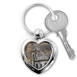 Exterior Facade Antique Colonial Church Olinda Brazil Key Chains (Heart) 