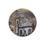 Exterior Facade Antique Colonial Church Olinda Brazil Rubber Coaster (Round) 