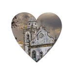 Exterior Facade Antique Colonial Church Olinda Brazil Heart Magnet