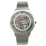 Exterior Facade Antique Colonial Church Olinda Brazil Stainless Steel Watch