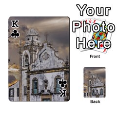 King Exterior Facade Antique Colonial Church Olinda Brazil Playing Cards 54 Designs  from ArtsNow.com Front - ClubK