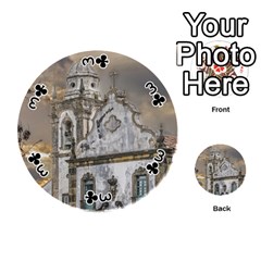 Exterior Facade Antique Colonial Church Olinda Brazil Playing Cards 54 (Round)  from ArtsNow.com Front - Club3