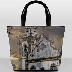 Exterior Facade Antique Colonial Church Olinda Brazil Bucket Bags from ArtsNow.com Front