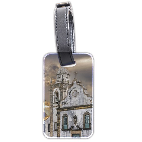Exterior Facade Antique Colonial Church Olinda Brazil Luggage Tags (Two Sides) from ArtsNow.com Front