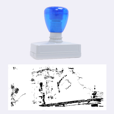 Exterior Facade Antique Colonial Church Olinda Brazil Rubber Stamps (Large) from ArtsNow.com 2.26 x1.05  Stamp