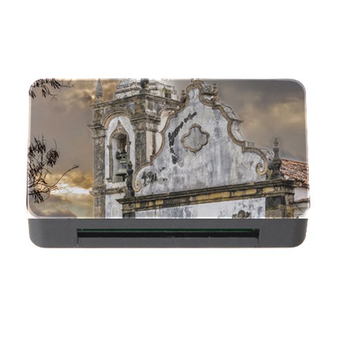 Exterior Facade Antique Colonial Church Olinda Brazil Memory Card Reader with CF from ArtsNow.com Front