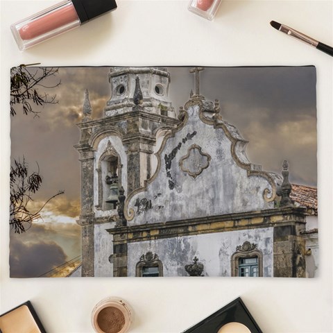 Exterior Facade Antique Colonial Church Olinda Brazil Cosmetic Bag (XXL)  from ArtsNow.com Front