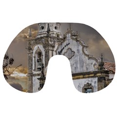 Exterior Facade Antique Colonial Church Olinda Brazil Travel Neck Pillows from ArtsNow.com Front