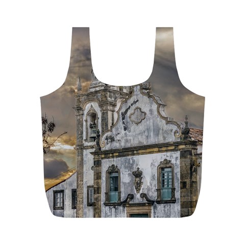 Exterior Facade Antique Colonial Church Olinda Brazil Full Print Recycle Bags (M)  from ArtsNow.com Front