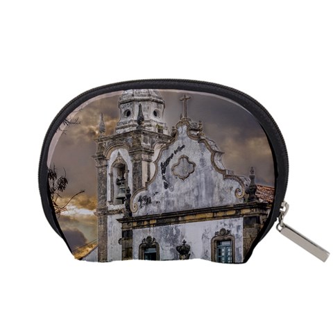 Exterior Facade Antique Colonial Church Olinda Brazil Accessory Pouches (Small)  from ArtsNow.com Back