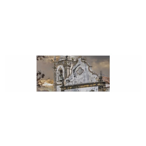 Exterior Facade Antique Colonial Church Olinda Brazil Satin Scarf (Oblong) from ArtsNow.com Front