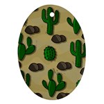 Cactuses Ornament (Oval) 