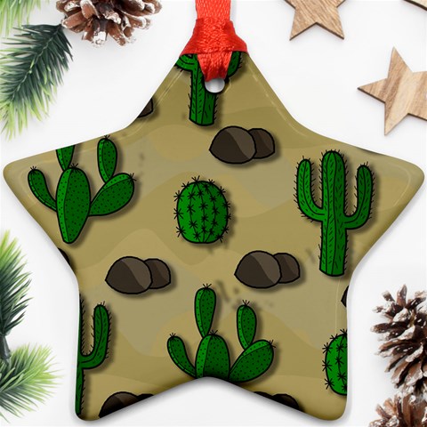 Cactuses Ornament (Star)  from ArtsNow.com Front