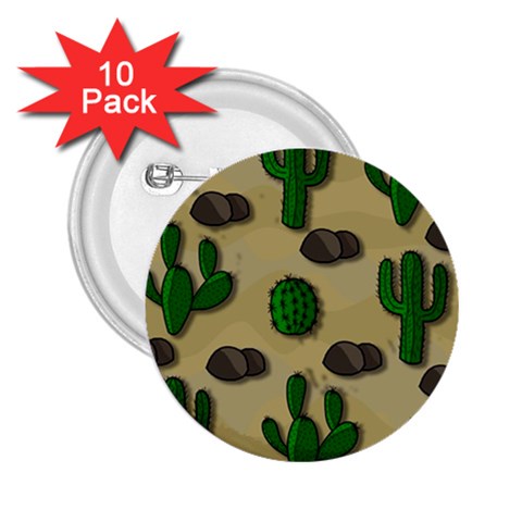 Cactuses 2.25  Buttons (10 pack)  from ArtsNow.com Front