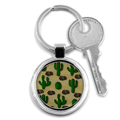 Cactuses Key Chains (Round)  from ArtsNow.com Front