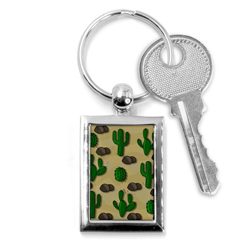 Cactuses Key Chains (Rectangle)  from ArtsNow.com Front