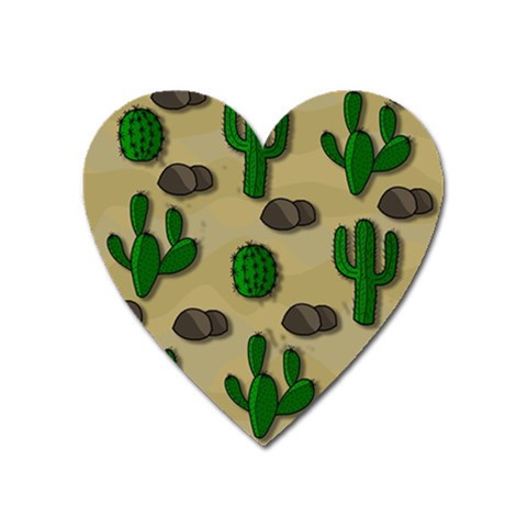Cactuses Heart Magnet from ArtsNow.com Front