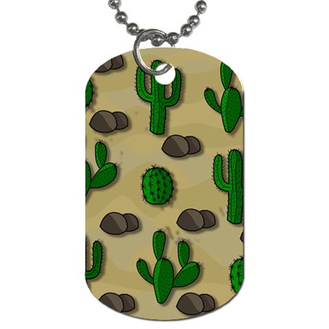 Cactuses Dog Tag (One Side) from ArtsNow.com Front