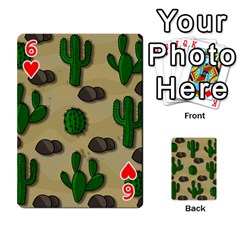 Cactuses Playing Cards 54 Designs  from ArtsNow.com Front - Heart6