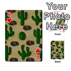 Cactuses Playing Cards 54 Designs  from ArtsNow.com Front - Heart8