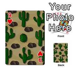 Cactuses Playing Cards 54 Designs  from ArtsNow.com Front - Heart9