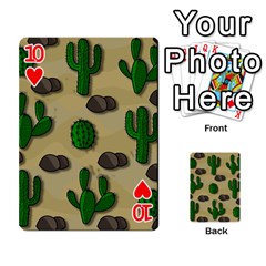 Cactuses Playing Cards 54 Designs  from ArtsNow.com Front - Heart10