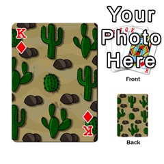 King Cactuses Playing Cards 54 Designs  from ArtsNow.com Front - DiamondK