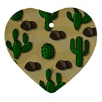 Cactuses Heart Ornament (2 Sides)