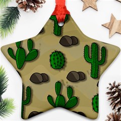 Cactuses Star Ornament (Two Sides)  from ArtsNow.com Back