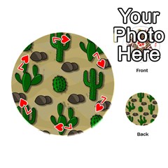 Cactuses Playing Cards 54 (Round)  from ArtsNow.com Front - Heart7