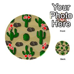 Ace Cactuses Playing Cards 54 (Round)  from ArtsNow.com Front - DiamondA