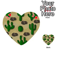 Cactuses Playing Cards 54 (Heart)  from ArtsNow.com Front - Heart2