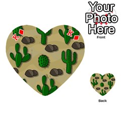King Cactuses Playing Cards 54 (Heart)  from ArtsNow.com Front - DiamondK