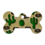 Cactuses Dog Tag Bone (One Side)