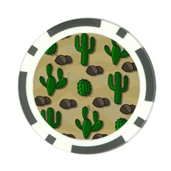 Cactuses Poker Chip Card Guards from ArtsNow.com Front