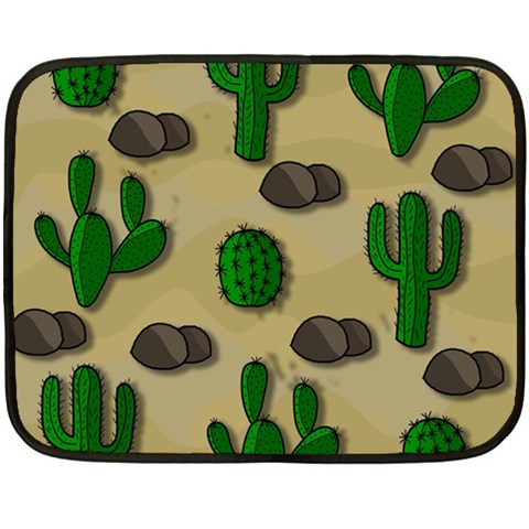 Cactuses Double Sided Fleece Blanket (Mini)  from ArtsNow.com 35 x27  Blanket Front