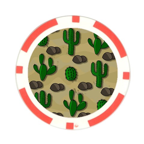 Cactuses Poker Chip Card Guards (10 pack)  from ArtsNow.com Front