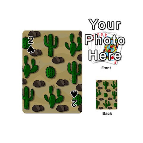 Cactuses Playing Cards 54 (Mini)  from ArtsNow.com Front - Spade2