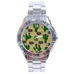 Cactuses Stainless Steel Analogue Watch