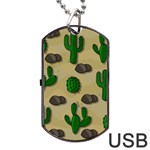 Cactuses Dog Tag USB Flash (Two Sides) 